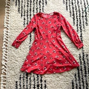 NWOT LOFT Coral/Red Dress (size 8)